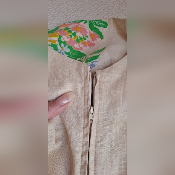 NWOT Designer Niko Niko KNITTED DOVE Floral Printed Empire Waist Babydoll Dress - Picture 9 of 13